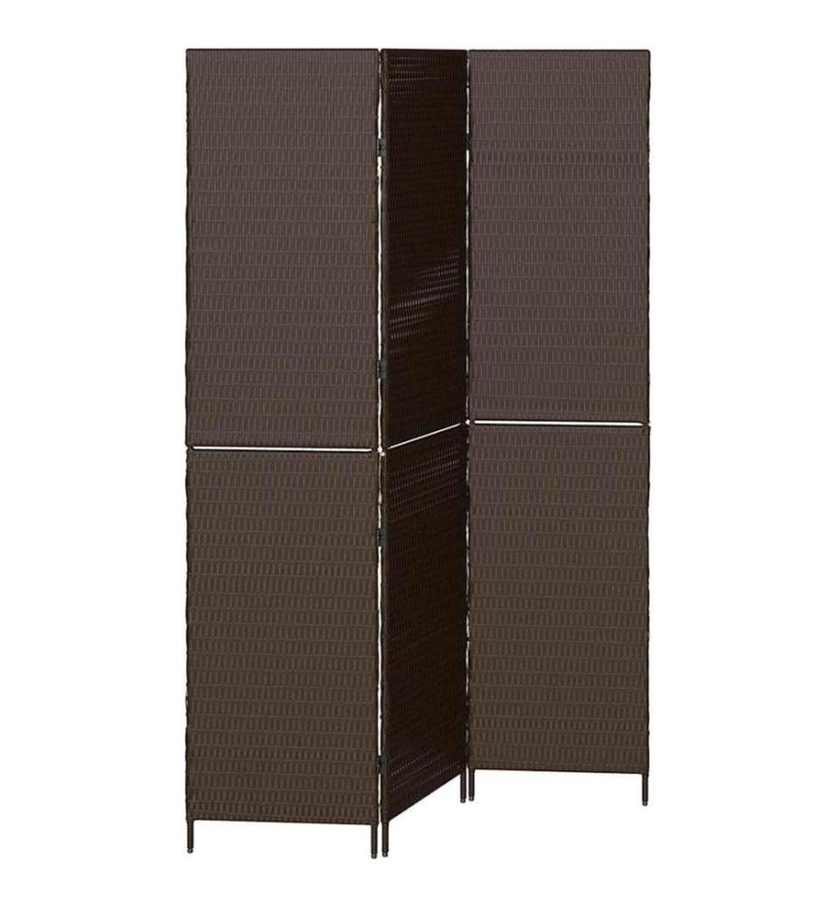 Paravent Marron 146 x 180 cm. polyrotin