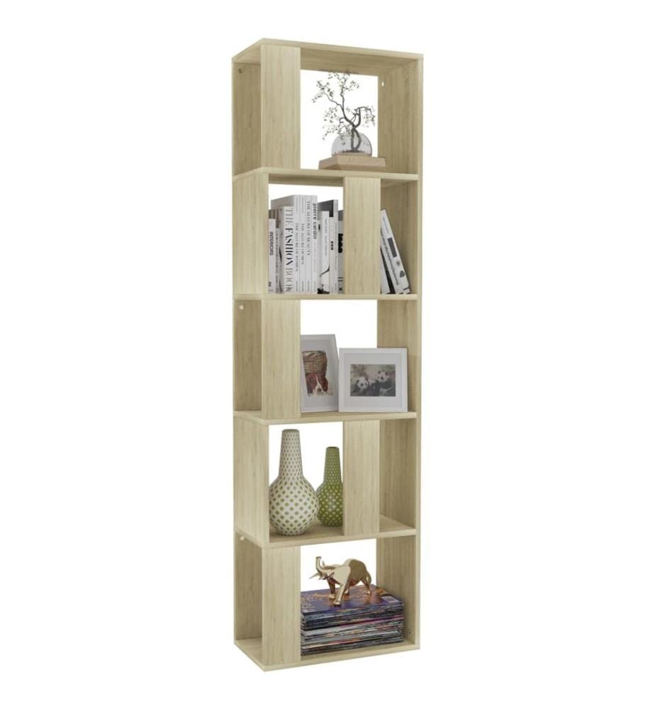 Bibliothèque/Séparateur de pièce Chêne sonoma Bois d'ingénierie