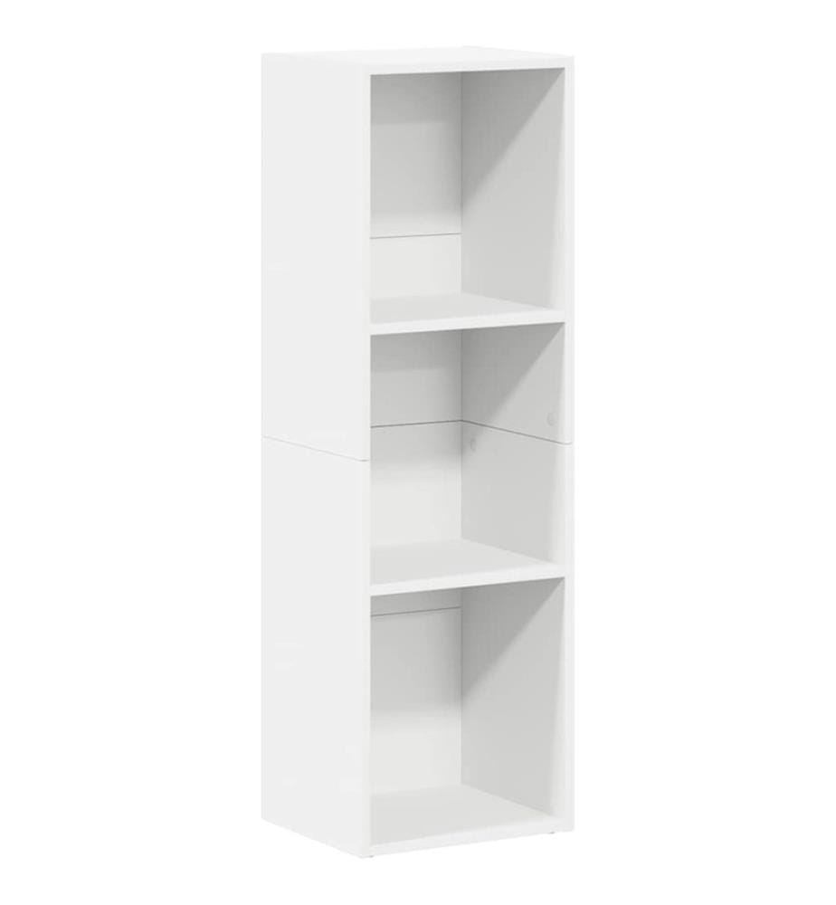 Bücherregal/TV-Schrank Weiss 36x30x114 cm Holzwerkstoff