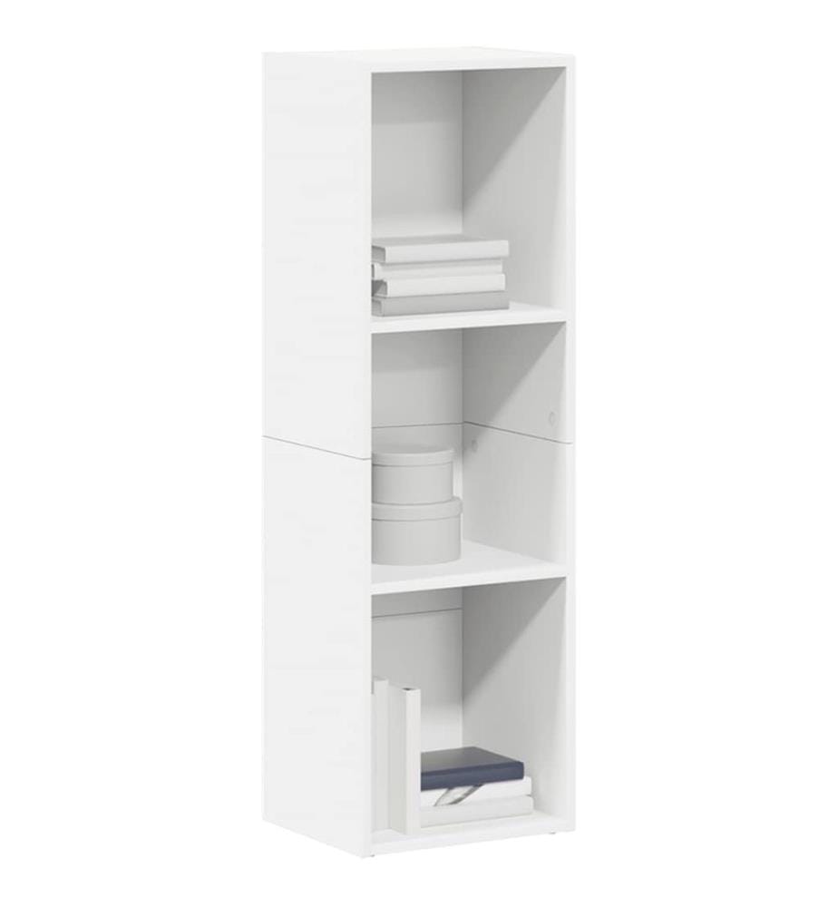 Bücherregal/TV-Schrank Weiss 36x30x114 cm Holzwerkstoff