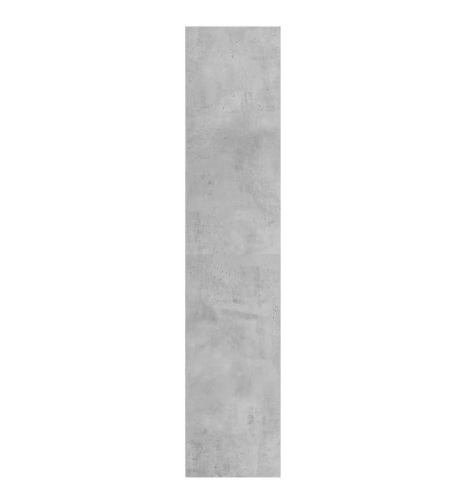 Bibliothèque/Meuble TV Gris béton 36x30x143cm Bois d'ingénierie