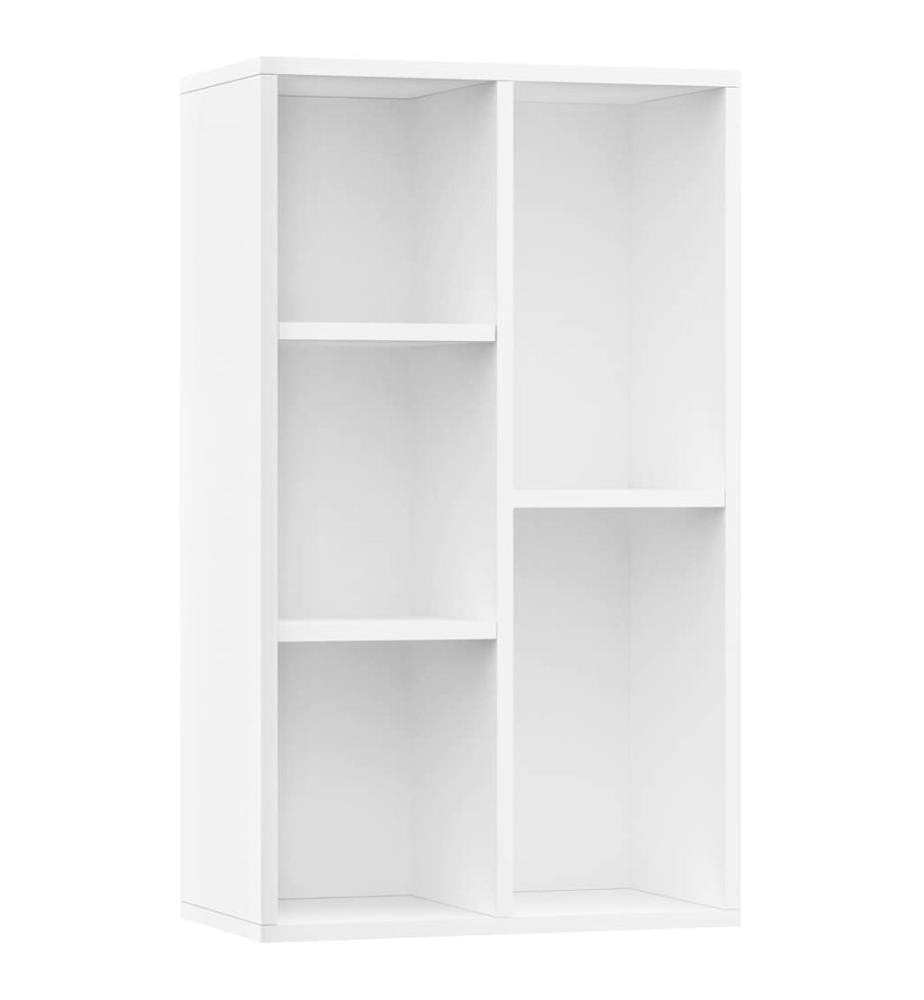 Bibliothèque/Buffet Blanc 50x25x80 cm Bois d'ingénierie