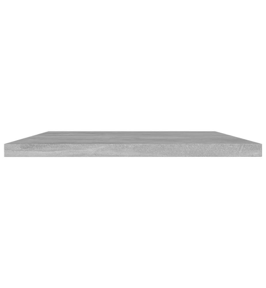 Panneaux de bibliothèque 4 pcs gris béton bois d'ingénierie