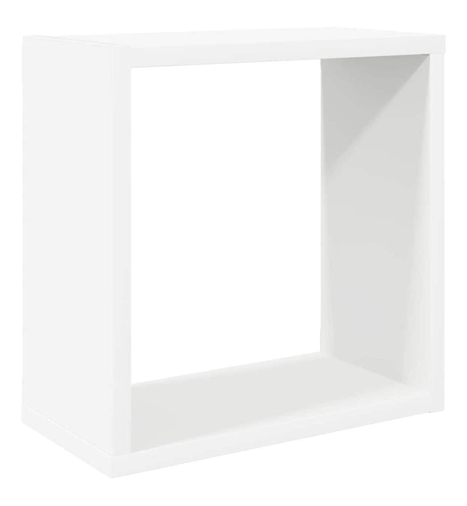 Würfelregale 2 Stk. Weiss 30x15x30 cm