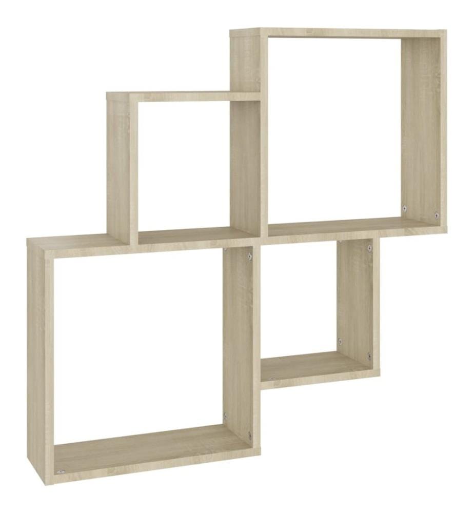Würfelregal Sonoma-Eiche 80x15x78,5 cm Holzwerkstoff
