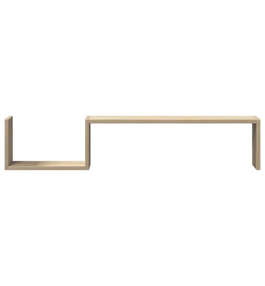 Wandregale 2 Stk. Sonoma-Eiche 100x15x20 cm Holzwerkstoff