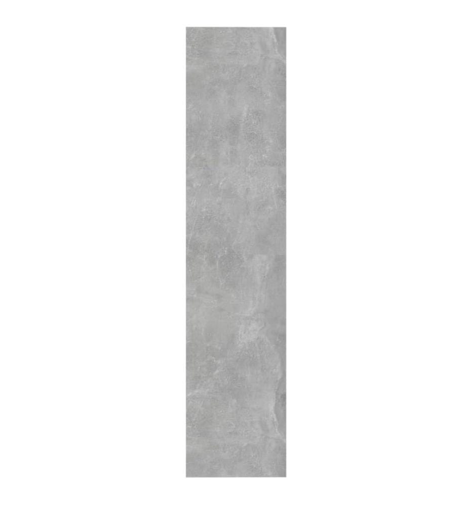 Bibliothèque/Séparateur de pièce Gris béton bois d'ingénierie