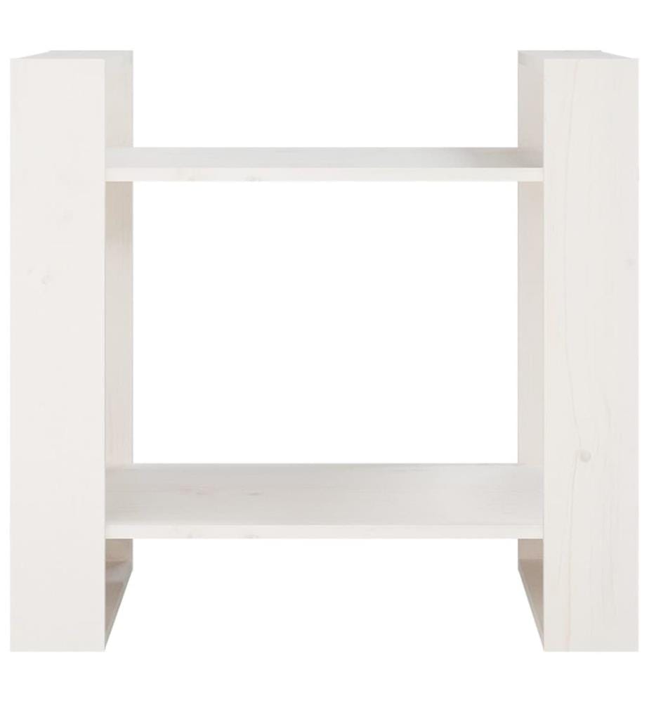 Bibliothèque/Séparateur de pièce Blanc 60x35x57 cm Bois de pin