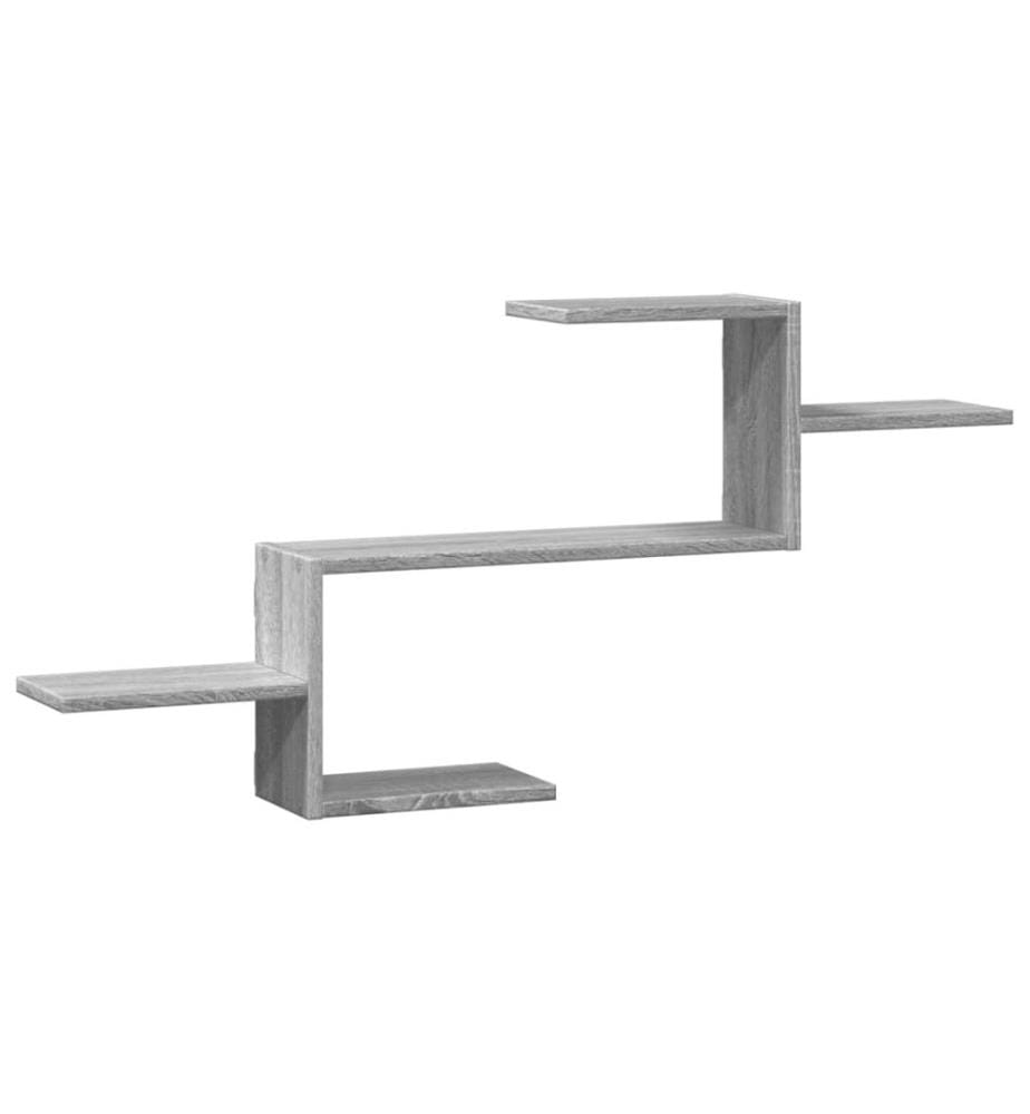 Wandregal Grau Sonoma 104x15x49 cm Holzwerkstoff