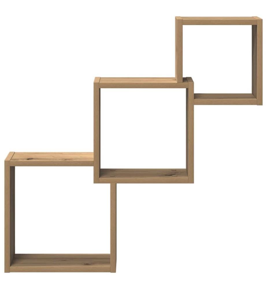 Wandregale Artisan-Eiche 68x15x68 cm Holzwerkstoff
