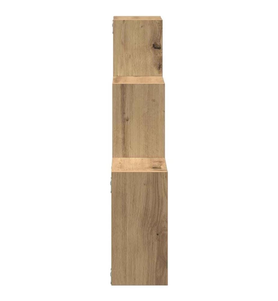 Wandregale Artisan-Eiche 68x15x68 cm Holzwerkstoff