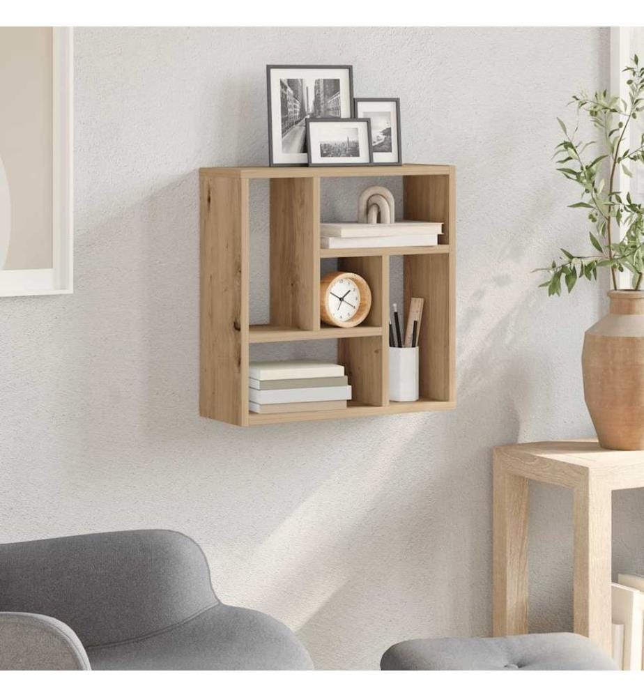 Wandregal Artisan-Eiche 45x16x45 cm Holzwerkstoff