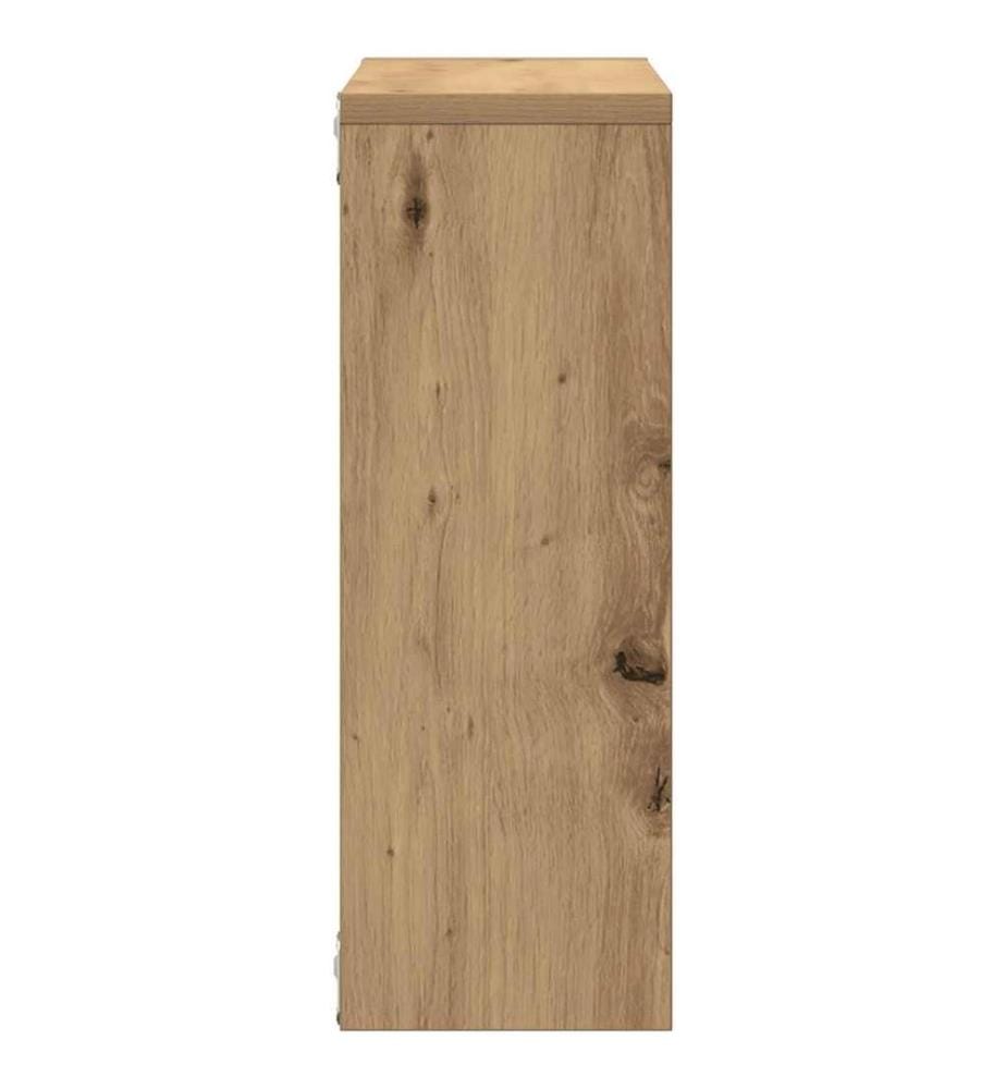 Wandregal Artisan-Eiche 45x16x45 cm Holzwerkstoff