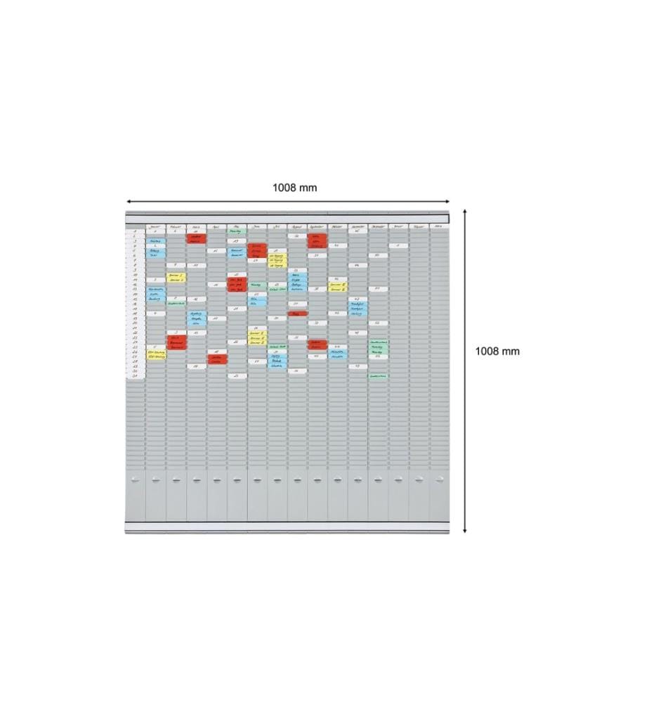 FRANKEN - Tableau de cartes T Universel 100.8 cm x 100.8 cm, Gris