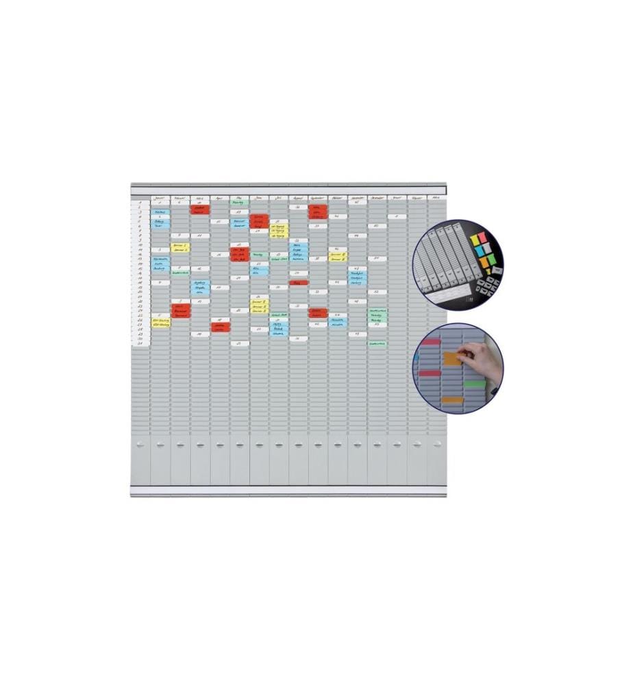 FRANKEN - Tableau de cartes T Universel 100.8 cm x 100.8 cm, Gris