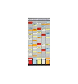 FRANKEN - T-Kartentafel Universal 78 cm x 31.5 cm, Grau