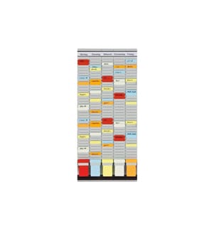 FRANKEN - T-Kartentafel Universal 78 cm x 31.5 cm, Grau