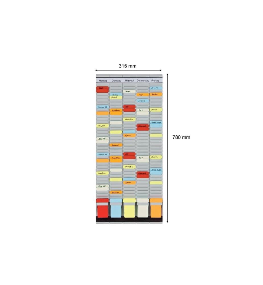 FRANKEN - T-Kartentafel Universal 78 cm x 31.5 cm, Grau