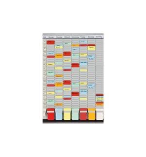 FRANKEN - T-Kartentafel Universal 78 cm x 47.4 cm, Grau