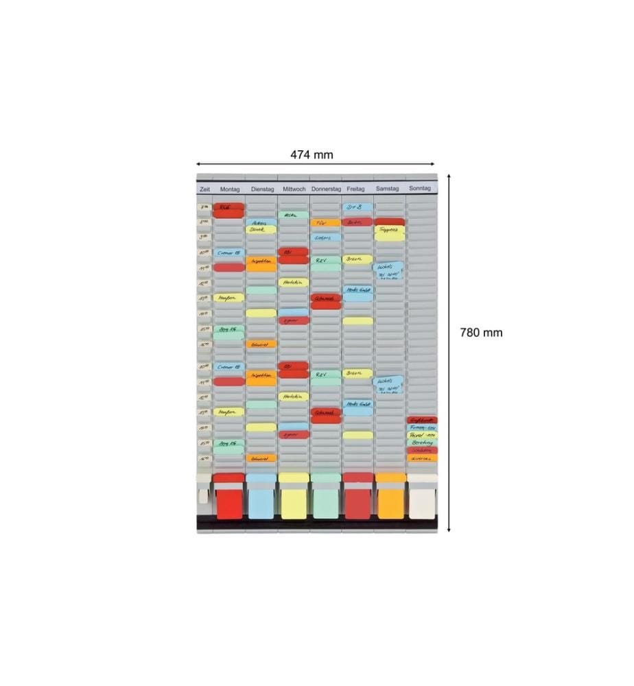 FRANKEN - T-Kartentafel Universal 78 cm x 47.4 cm, Grau