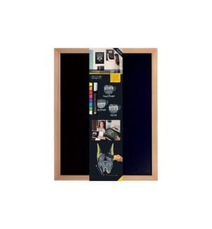 SECURIT - Kreidetafel Woody 60 x 40 cm 3-teilig
