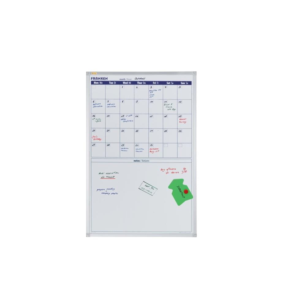 FRANKEN - Calendrier Calendrier annuel X-tra!Line 90 cm x 60 cm, Blanc