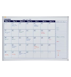 FRANKEN - Kalender Monatskalender X-tra!Line 60 cm x 90 cm, Weiss