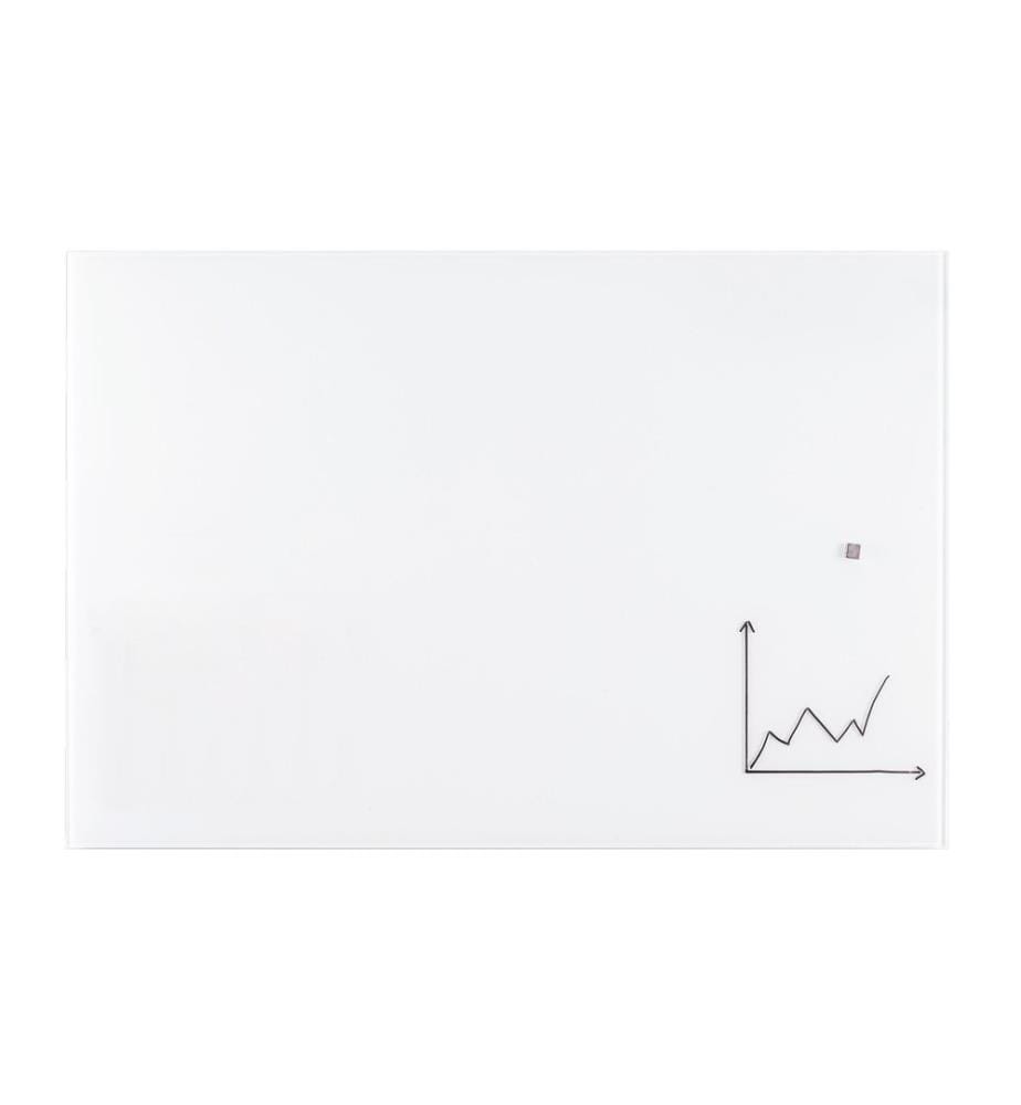 FRANKEN - Glassboard Glas-Whiteboard 120 cm x 150 cm, Weiss