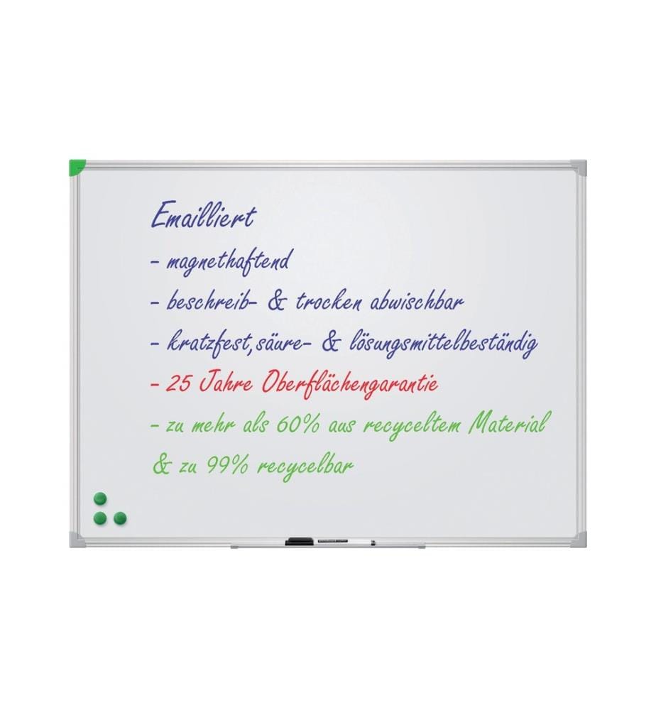 FRANKEN - Tableau blanc U-Act!Line émail 60 cm x 90 cm, Blanc