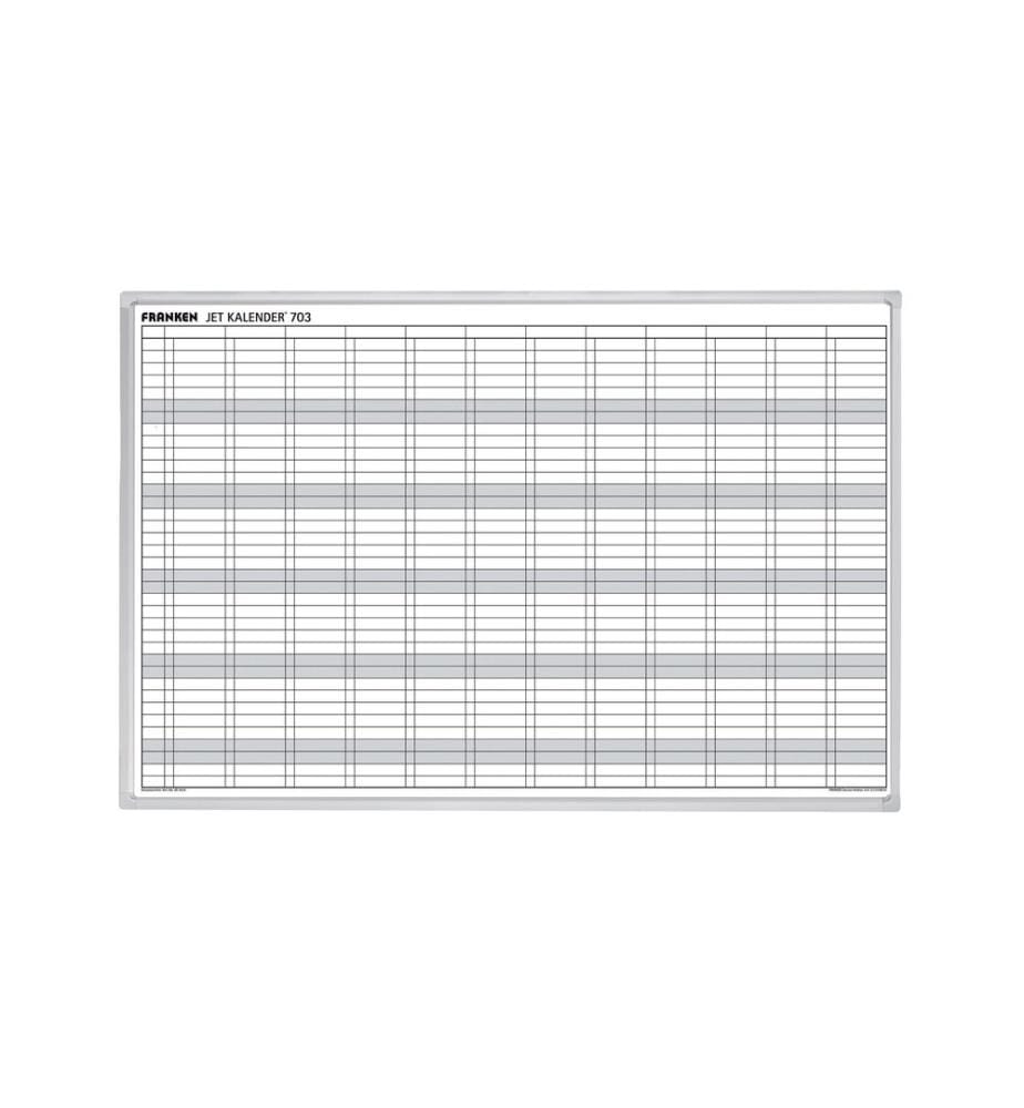 FRANKEN - Kalender Jahreskalender Deutsch 60 cm x 90 cm, Weiss