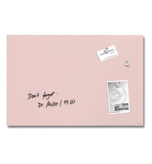 SIGEL - Glassboard magnetisch 600x400 Pastellfarbig Rosa