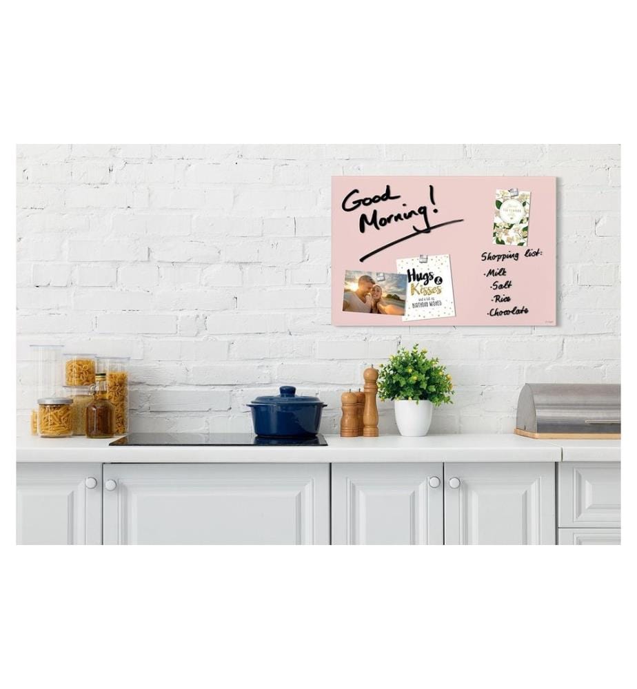 SIGEL - Glassboard magnetisch 600x400 Pastellfarbig Rosa
