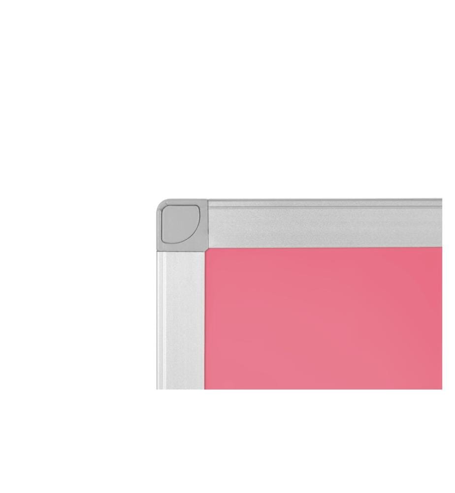 BI-OFFICE - Tableau blanc magnétique AYDA 90 cm x 60 cm, Rose