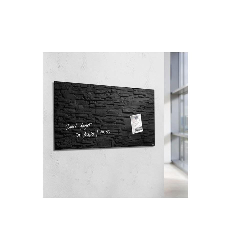 SIGEL - Magnethaftendes Glassboard artverum 46 cm x 91 cm, Anthrazit