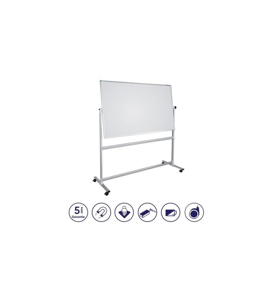 FRANKEN - Tableau blanc mobile U-Act!Line 100 cm x 150 cm, Blanc