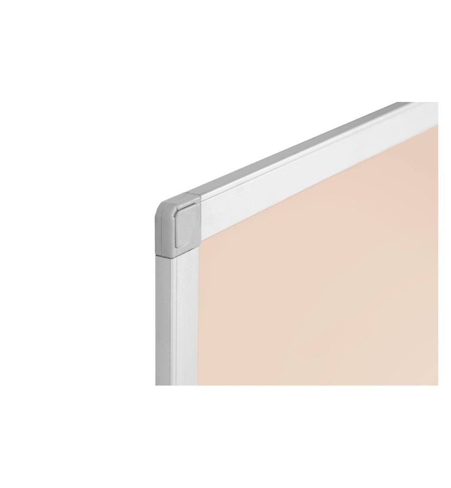 BI-OFFICE - Magnethaftendes Whiteboard AYDA 120 cm x 90 cm, Beige