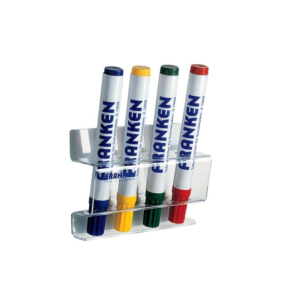 FRANKEN - Pot à crayons pour 4 marqueurs de tableau Transparent