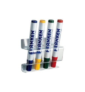 FRANKEN - Stiftehalter für 4 Tafelschreiber Transparent