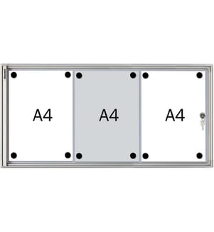 FRANKEN - Schaukasten X-tra!Line 3 x A4