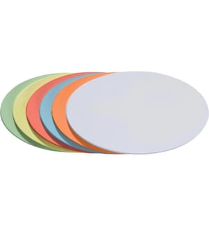 FRANKEN - Moderationskarten Oval 19 x 11 cm, Sortiert, 300 Stück