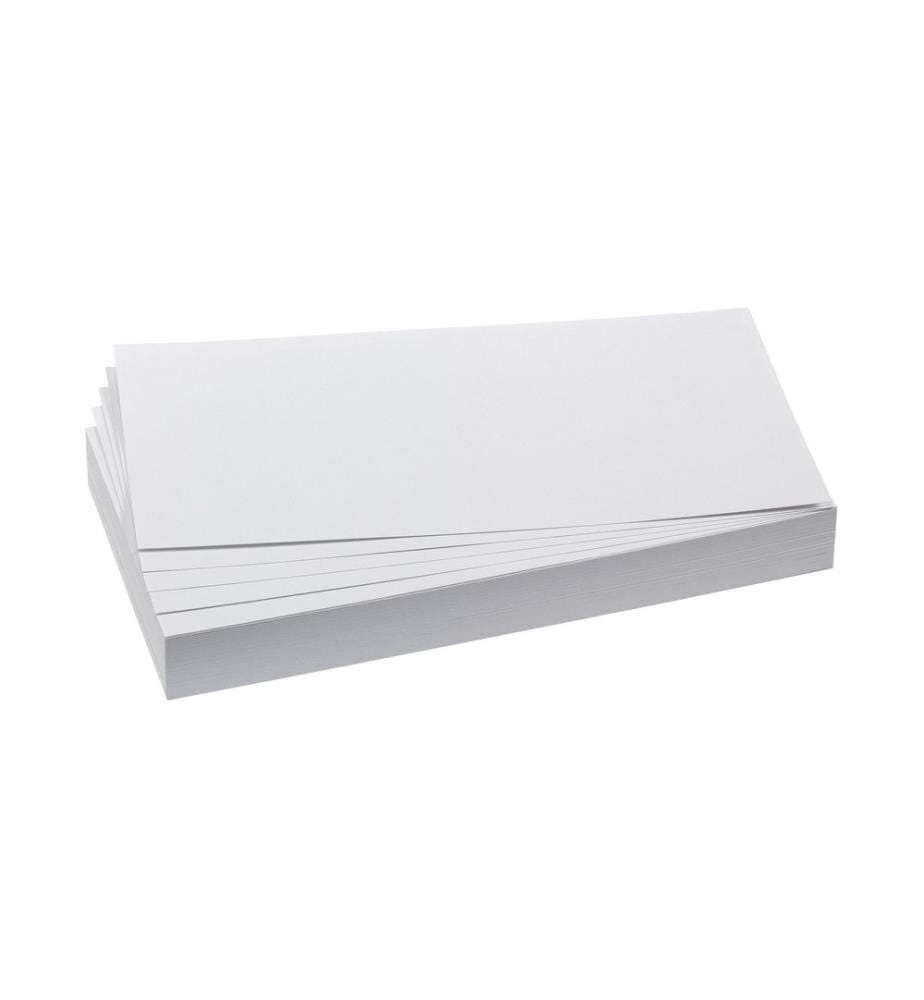 FRANKEN - Moderationskarten 20.5 x 9.5 cm, Weiss, 500 Stück