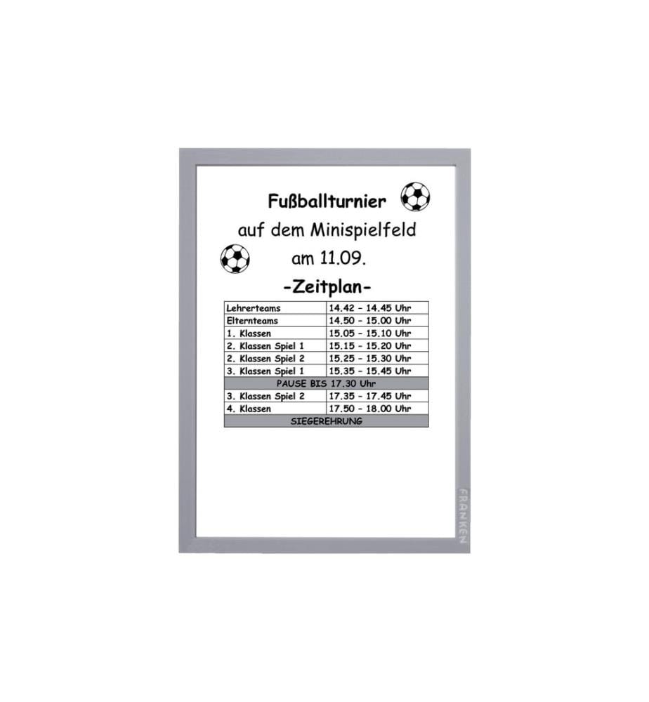 FRANKEN - Präsentationsrahmen Frame It Pro A4 Silber, 2 Stück