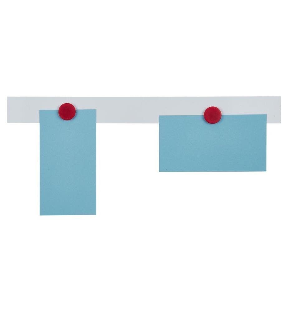 FRANKEN - Magnethaftleiste 50 x 5 cm, 10 Stück, Weiss