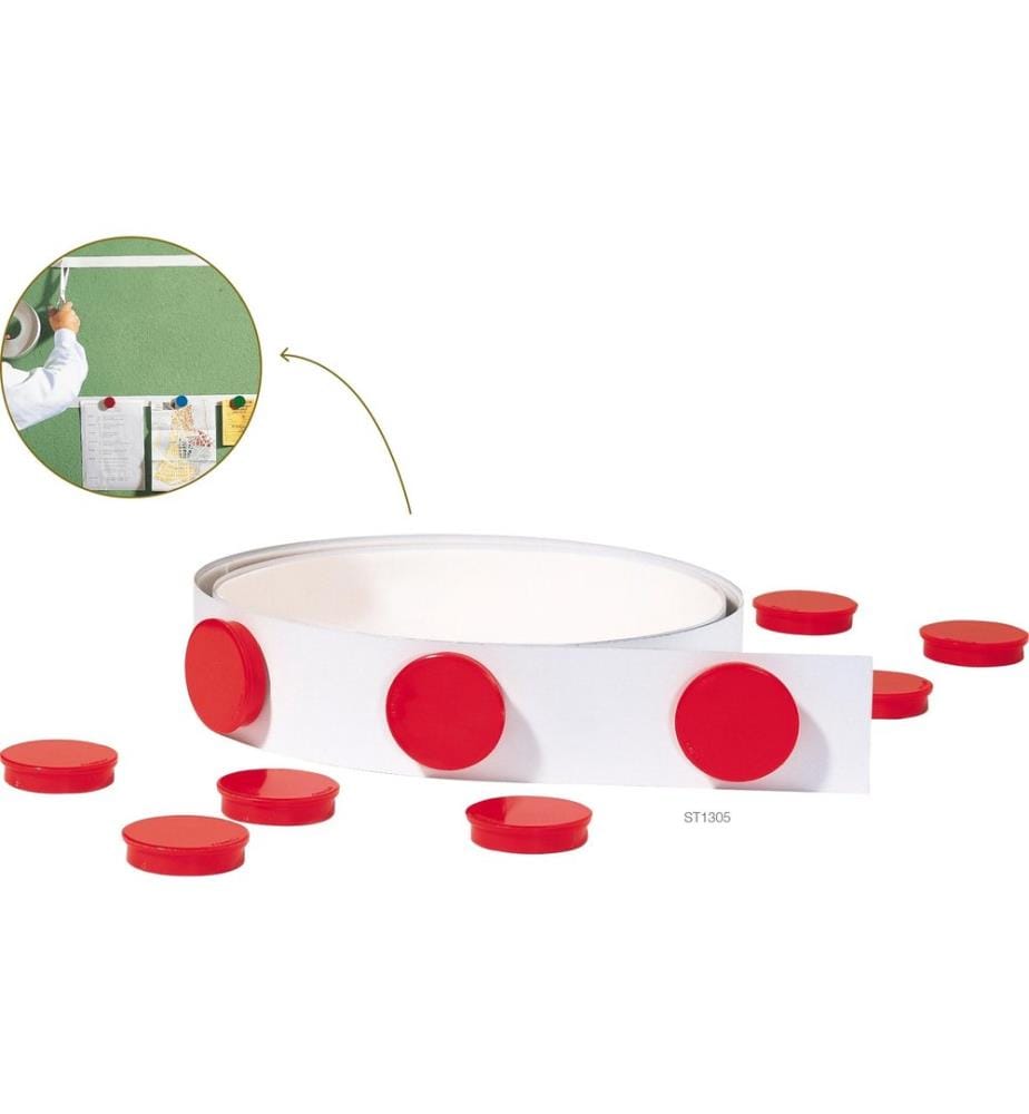 FRANKEN - Bande magnétique Plinthe 35 mm x 5 m, Blanc