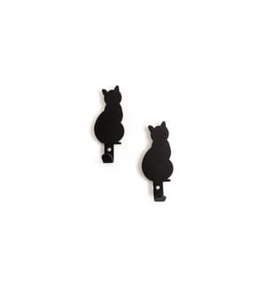 TRENDFORM - Magnethaken Black Cat 2 Stück, Schwarz
