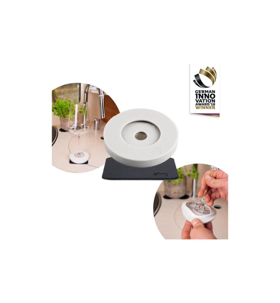 Silwy - Préservatif magnétique pour verres à pied 1 Pièce/s, Gris clair/Anthracite