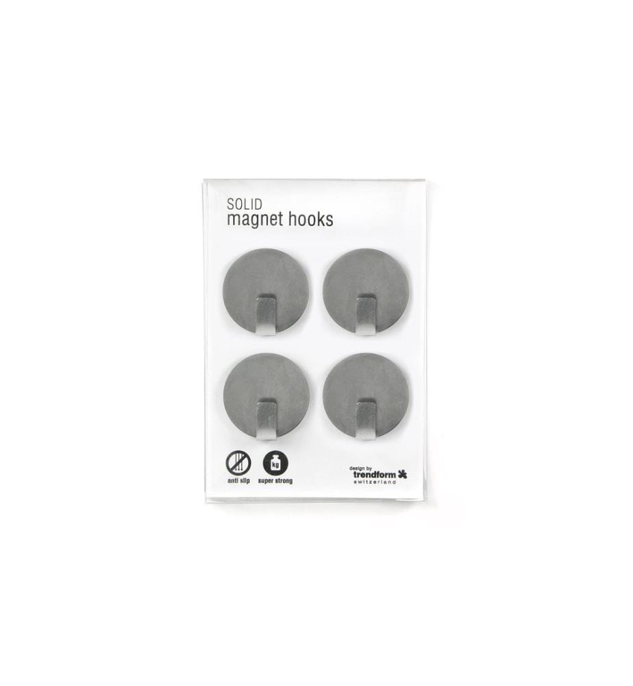 TRENDFORM - Aimant Solid Argenté, 4 Pièce/s