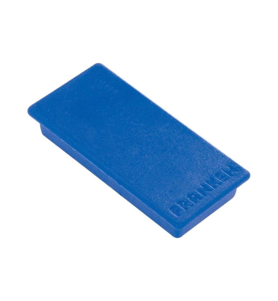 FRANKEN - Haftmagnet 23 x 50 mm, 10 Stück, Blau