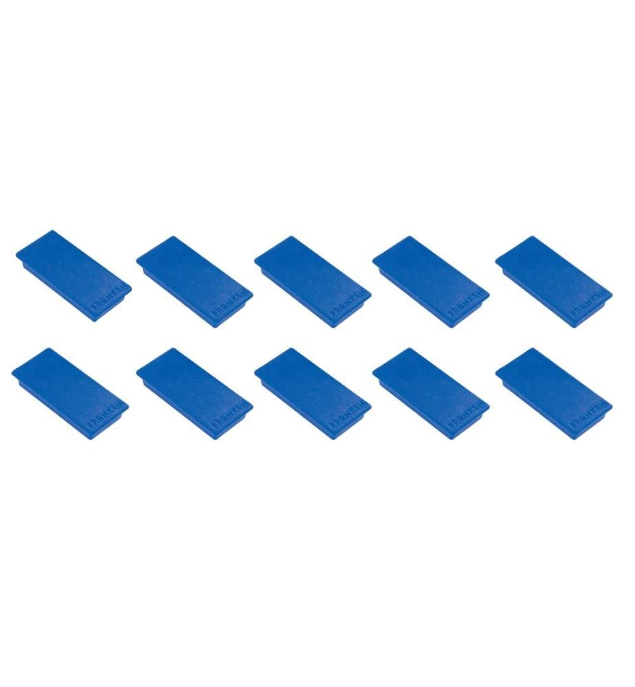 FRANKEN - Haftmagnet 23 x 50 mm, 10 Stück, Blau