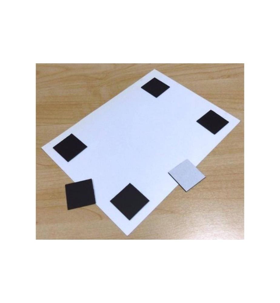 BEREC - Plaque magnétique 1 x 1 cm 100 Pièce/s, Blanc-noir